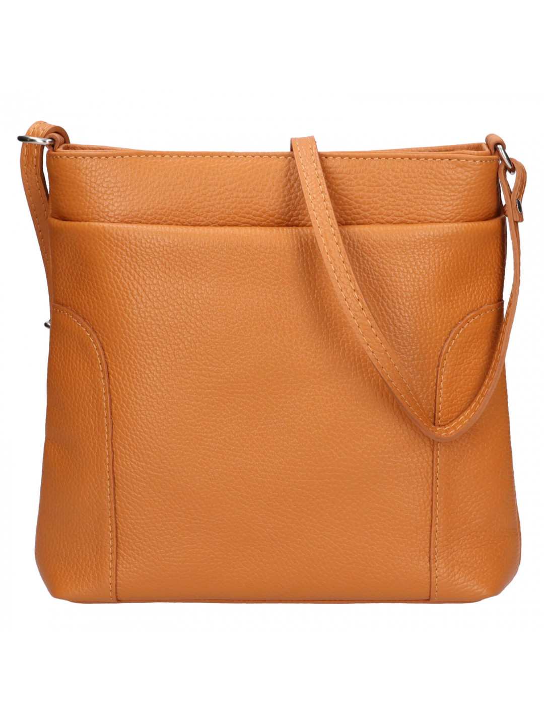 Dámská kožená crossbody kabelka Italia Emma – světle hnědá